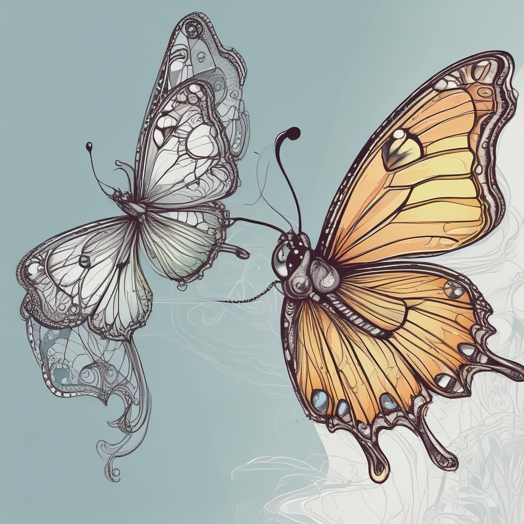 Artistic butterfly illustration
